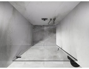 Mexen, Mexen Lunar-B výklopné sprchové dvere 90 cm, transparentné, chróm - 832-090-000-01-00-L