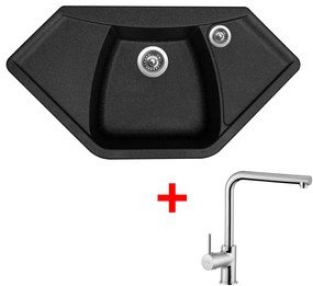 Set Sinks NAIKY 980 Granblack + ELKA Chróm