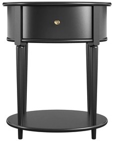 Čierny nočný stolík Aurora – Støraa