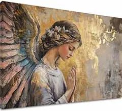 Obrazy anjelov Nebeská radosť | 100% originál domaľovaný akrylom