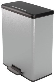 Curver Odpadkový kôš DECO BIN 65 l, strieborný