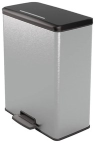 Curver Odpadkový kôš DECO BIN 65L, strieborný