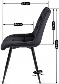 Jedálenská stolička Rango (čierna) . Akcia -22%. Vlastná spoľahlivá doprava až k Vám domov. 1118953