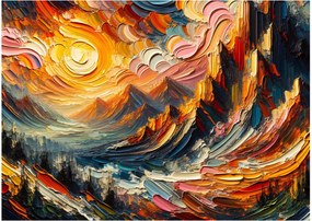 Obraz - Hory zalité slnkom (70x50 cm)