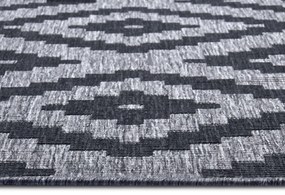 NORTHRUGS - Hanse Home koberce Kusový koberec Twin-Wendeteppiche 105461 Night Silver – na von aj na doma - 80x250 cm