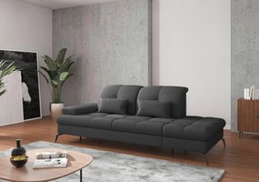 XXXLutz LEŇOŠKA, textil, tmavosivá Sit & More - Online Only obývacie izby - 000144009683