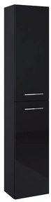 Vysoká skrinka Boa Vista New 30 2D čierny