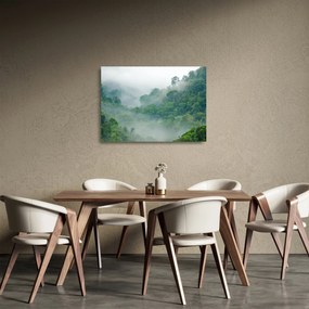 Sklenený obraz - Ranná hmla (70x50 cm)