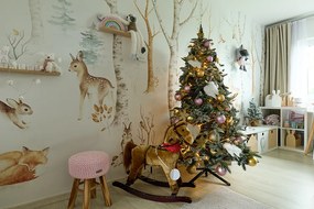 DECOLED Plastové gule, d. 10 cm, jemná ružová, 6 x matná