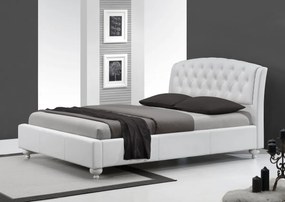 Čalúnená posteľ Sofia 160x200 dvojposteľ biela