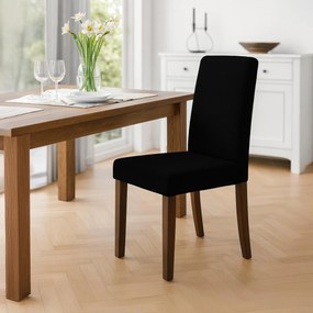 Sada 2 ks jedálenských stoličiek Ina látka cord, antik tmavá - čierna