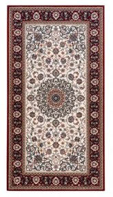 Vlnený kusový koberec Hortens bordó 120x170cm