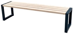 Moderná lavica prírodné drevo