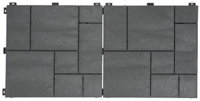 Gumová dlaždica STONE MOSAIC 30 x 30 cm, sivá MHEU5100182
