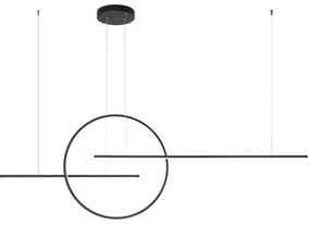 Redo 01-1737 - LED Stmievateľný luster na lanku GIOTTO LED/56W/230V čierna