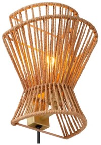 Lucide 10220/01/72 - Nástenné svietidlo TASMAN 1xE27/60W/230V béžová