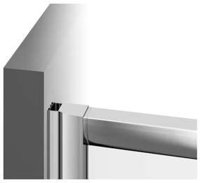 Ravak 1LV40100ZG - Rohový štvordielny sprchový kút BLIX 80x80 cm biely