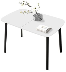 Jedálenský stôl Grazpen S 130x80, Farby:: biela / čierna