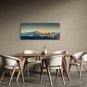 Obraz - vrcholky veľhôr (120x50 cm)