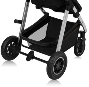 Lionelo - Kombinovaný kočík 3 v 1 AMBER Black Silver