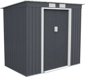 Záhradný domček plocha 201 x 121 cm (šedá)