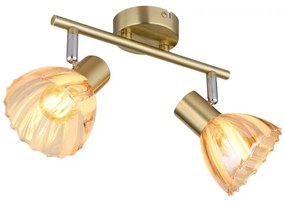 Globo 54315M-2 - Bodové svietidlo ZACHERY 2xE14/40W/230V zlatá