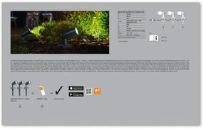 Ledvance - SADA 3x LED RGBW Vonkajšia lampa SMART+ SPOT 3xLED/4,5W/230V IP65Wi-Fi