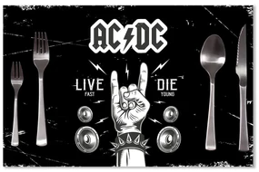 Sablio Prestieranie ACDC Live fast, die young: 40x30cm