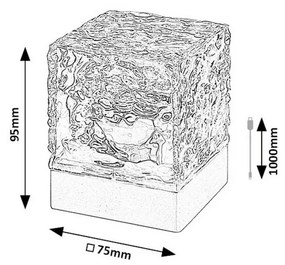 Rabalux 76022 dekoratívna stolná LED lampička Cubiko