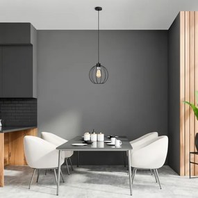 Luster na lanku STARLIGHT 1xE27/15W/230V čierna/stříbná