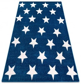 Kusový koberec SKETCH DECLAN modrý / biely - Hviezda