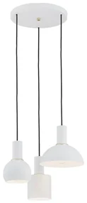 Argon 1468 - Luster na lanku SINES 3xE27/15W/230V biela AR1468