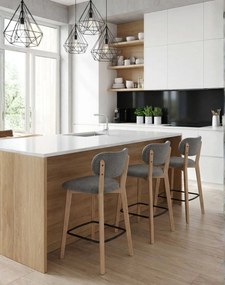 Drevená barová stolička Boston