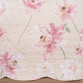 4Home Prehoz na posteľ Pink romance, 220 x 240 cm + 2x 40 x 40 cm