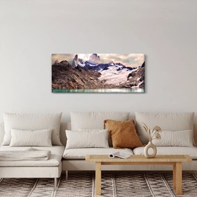 Obraz horského jazera (120x50 cm)