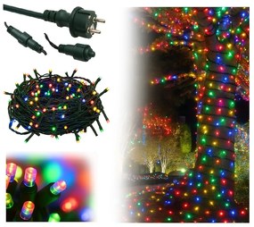 Vianočné svetielka vonkajšie FLASH multicolor 1000 LED
