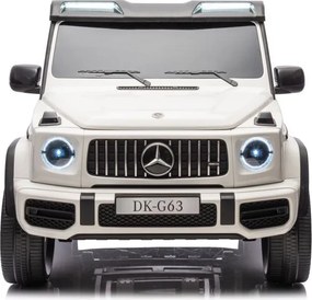 LEAN CARS Mercedes G63 XXL White 4x4 Auto na batérie