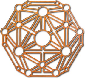 SENTOP | Geometrický obraz na stenu vyrezávaný z drevenej preglejky I SENTOP PR0330