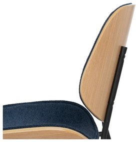 Tmavomodré jedálenské stoličky v súprave 2 ks Elio – Ixia