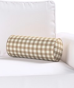 Jednoduchý valcový vankúš farba produktu béžová látka vzorované