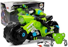 LEAN TOYS Motorka na diaľkové ovládanie 2,4G 1:10 zelená