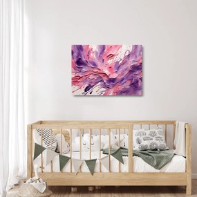 Sklenený obraz - Romantická abstrakcia (70x50 cm)