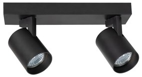 Bodové svietidlo VOLF 2xGU10/10W/230V čierna