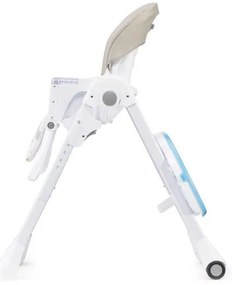 KINDERKRAFT - Detská jedálenská stolička YUMMY béžová/biela