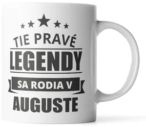 Sablio Hrnek Ty pravé legendy se rodí v srpnu - 890 ml - XXL