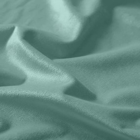 Biante Veľký zamatový štvorcový obrus Velvet Prémium SVP-048 Pastelová ľadovo zelená 200x200 cm