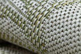 Koberec SISAL SION palmové listy, tropický 2837 ecru / zelená