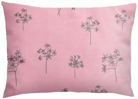 XPOSE® Flanelová obliečka na vankúš IDIL - sivá/ružová 70x90 cm