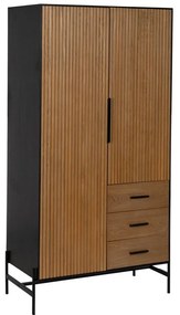 Šatníková skriňa v dekore jaseňa v prírodnej farbe 104x203 cm – Ixia