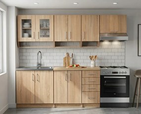 Kuchynská linka Diana 180/240, dub sonoma